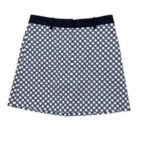 Tory Burch Sport Golf Tennis Skort Skirt Lined Women’s Blue & White S